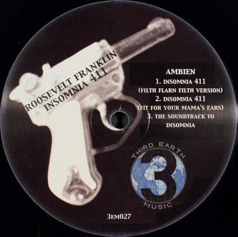Roosevelt Franklin - Insomnia 411 VG+ - 12" Single 2004 Third Earth USA - Hip Hop