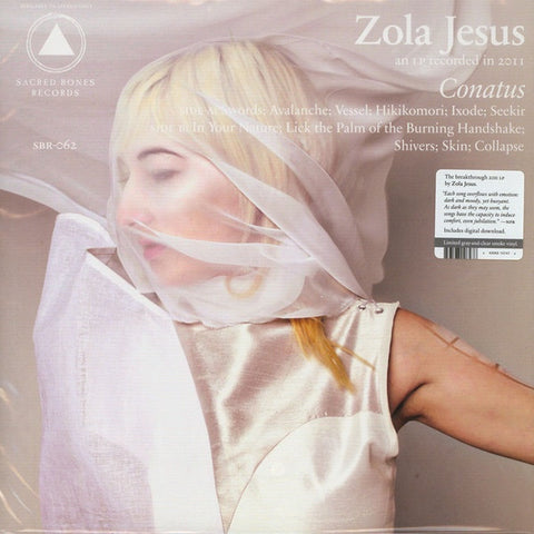 Zola Jesus - Conatus - New Vinyl Lp 2019 Sacred Bones Limited Reissue on Gray/Clear Smoke Colored Vinyl - Electronic / Experimental Pop