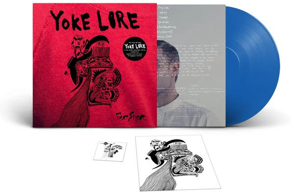 Yoke Lore ‎– Far Shore (2016) - New 10" EP Record 2021 Yellhouse USA Blue Vinyl, Art Piece & Tattoo - Indie Pop - Shuga Records