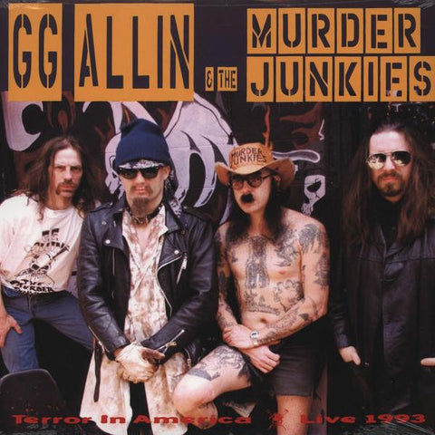 GG Allin & The Murder Junkies ‎– Terror In America (Live 1993) (1998) - New Lp Record 2012 Alive USA Vinyl - Punk