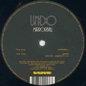 Undo ‎– Mirrorball - Mint- 12" Single Record - 2003 UK Minifunk Vinyl - Electro