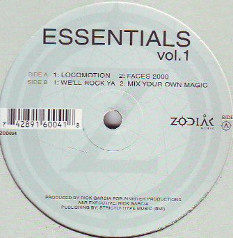 Rick Garcia ‎– Essentials Vol.1 VG+ 12" Single 2000 Zodiak Music USA - House