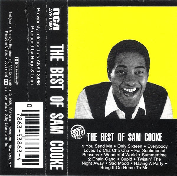 Sam Cooke ‎– The Best Of Sam Cooke - Used Cassette RCA USA - Funk / Soul