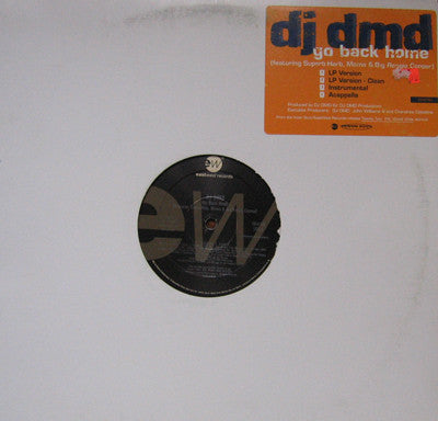 DJ DMD - Go Back Home VG+ - 12" Single 1999 EastWest USA - Hip Hop