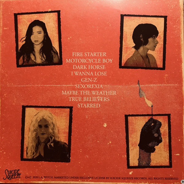 L.A. Witch ‎– Play With fire - Mint- LP Record 2020 Suicide Squeeze Exclusive Popsicle Red & Orange Vinyl & Download - Garage Rock / Psychedelic Rock - Shuga Records