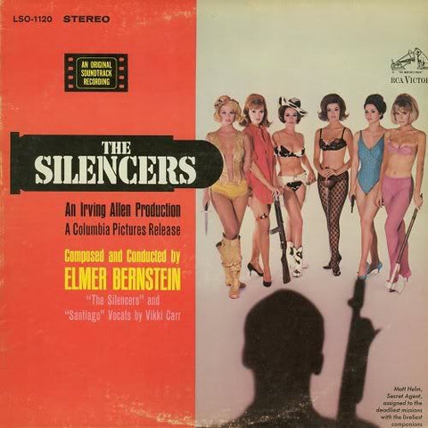 Elmer Bernstein ‎– The Silencers - VG+ Lp Record 1966 RCA USA Stereo Vinyl - Soundtrack