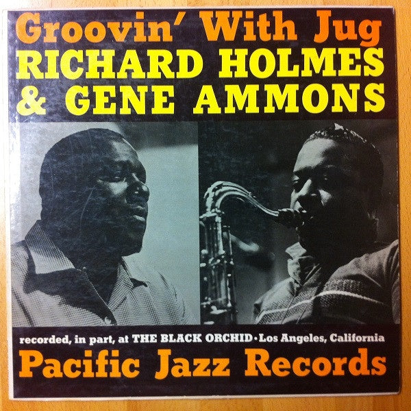 Richard Holmes & Gene Ammons - Groovin' With Jug - VG LP Record 1961 Pacific Jazz USA Mono Vinyl - Jazz / Soul-Jazz / Bop - Shuga Records