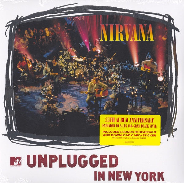 Nirvana ‎– MTV Unplugged In New York (1994) - New 2 LP Record 2019 DGC 180 gram Vinyl - Grunge / Alternative Rock / Acoustic
