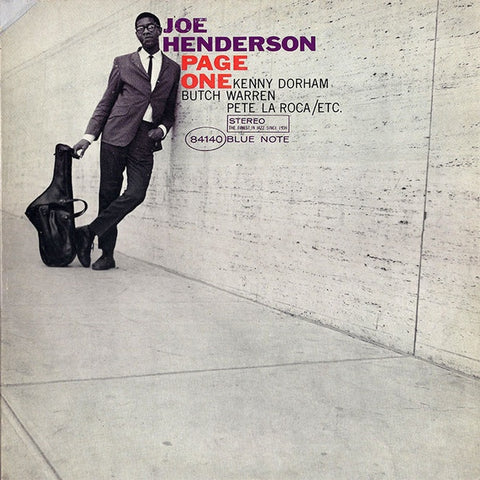 Joe Henderson ‎– Page One (1963) - Near Mint Lp Record 1975 Blue Note Stereo USA Vinyl - Jazz / Hard Bop