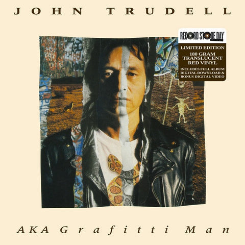 John Trudell - AKA Grafitti Man - New Vinyl Record 2017 Inside Record Store Day Gatefold 2-LP 180gram Translucent Red Vinyl, LTD to 2000 Copies! - Folk / World Music
