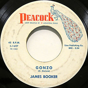 James Booker ‎– Gonzo / Cool Turkey - VG-  7" Single 45rpm 1960 Peacock USA - R&B / Bayou Funk