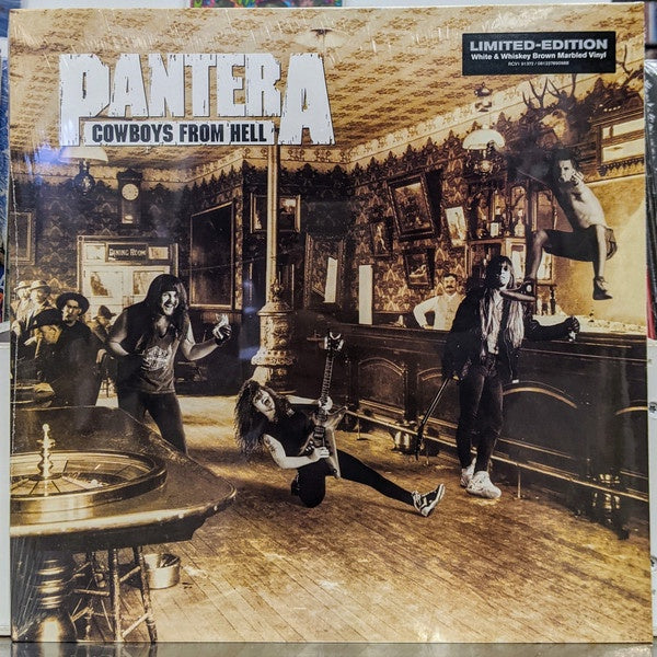 Pantera ‎– Cowboys From Hell (1990) - New LP Record 2021 ATCO USA White & Whiskey Brown Marbled Vinyl - Heavy Metal / Groove Metal - Shuga Records
