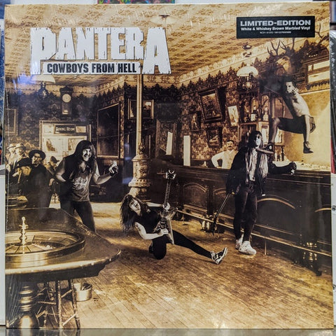 Pantera ‎– Cowboys From Hell (1990) - New LP Record 2021 ATCO USA White & Whiskey Brown Marbled Vinyl - Heavy Metal / Groove Metal