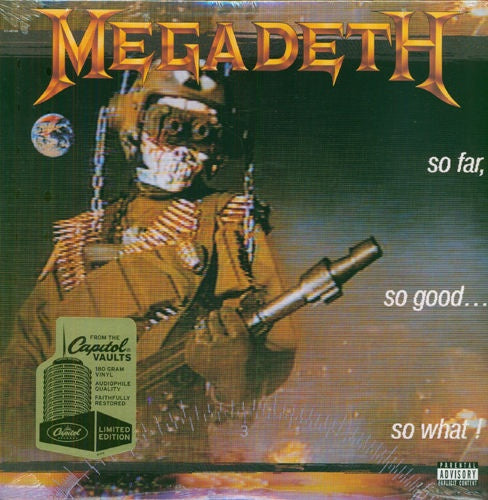 Megadeth ‎– So Far So Good...So What (1988) - Mint- Lp Record 2009 USA 180 gram Vinyl - Thrash / Speed Metal / Heavy Metal - Shuga Records