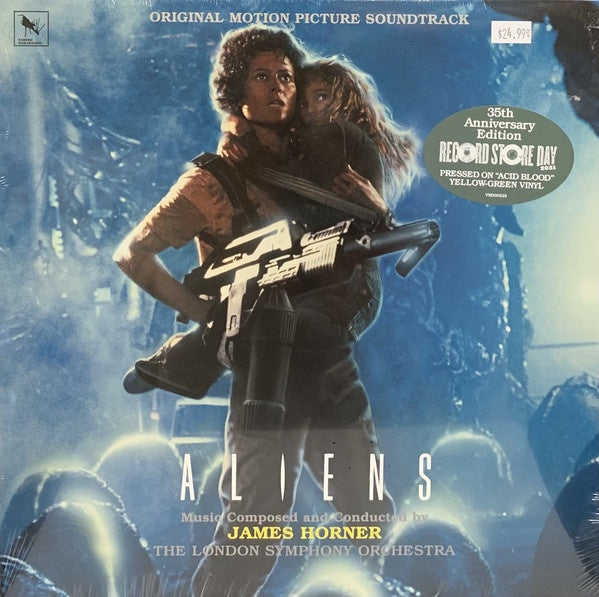 James Horner ‎– Aliens (Original Motion Picture 1986) - New LP Record Store Day 2021 Varèse Sarabande RSD Acid Blood Vinyl - Soundtrack - Shuga Records