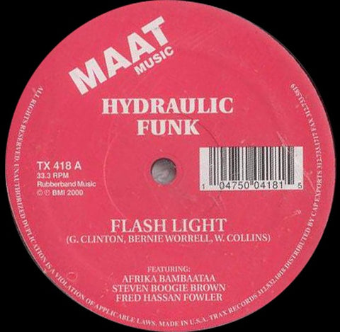 Hydraulic Funk ‎– Flashlight / Godzilla - VG+ 12" Single Record 2000 Trax USA Vinyl - Chicago Electro / Hip Hop