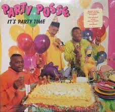 Party Posse ‎– It's Party Time - New Vinyl 1989 USA Original Press Vintage - Hip Hop / Rap - Shuga Records