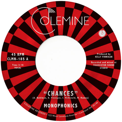 Monophonics - Chances - New 7" Single 2020 Colemine USA Green Vinyl - Soul / R&B