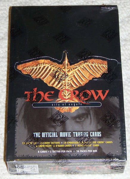 (1) One New Pack 1996 The CROW City Of Angles Movie Trading Card - 8 Cards & 1 Tattoo Per Pack - Shuga Records