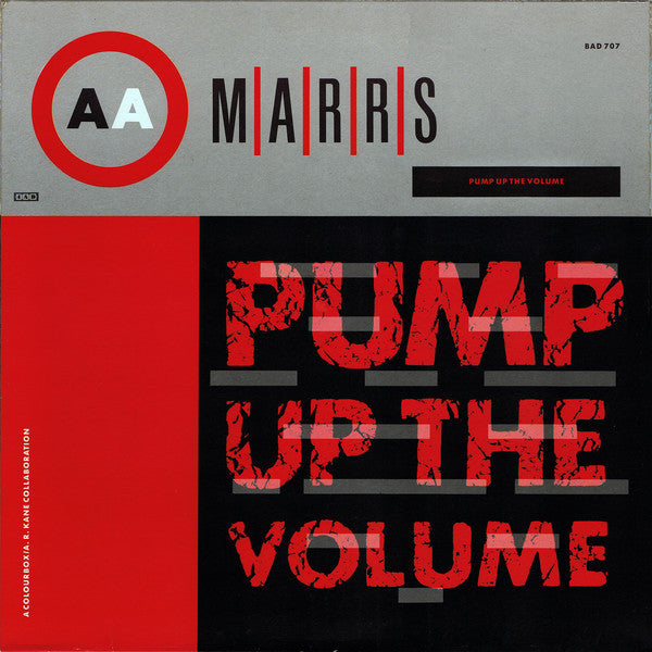 M|A|R|R|S - Pump Up The Volume - VG+ 12" Single Record 1987 4th & Broadway USA - House / Acid House - Shuga Records