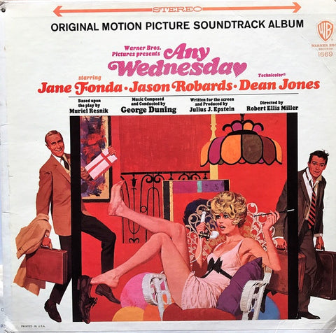 George Duning ‎– Any Wednesday - Original Motion Picture - Mint- Lp Record 1966 Warner USA Stereo Vinyl - Soundtrack