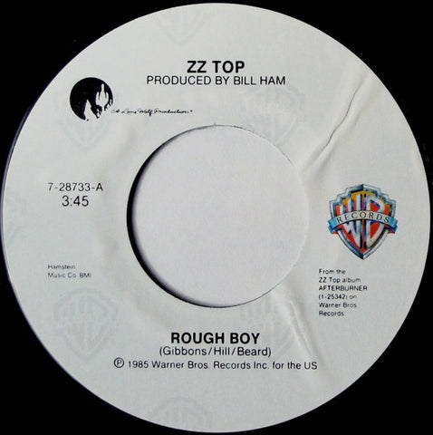 ZZ Top ‎– Rough Boy / Delirious - VG+ 7" Single Used 45rpm 1986 Warner Bros. USA - Rock