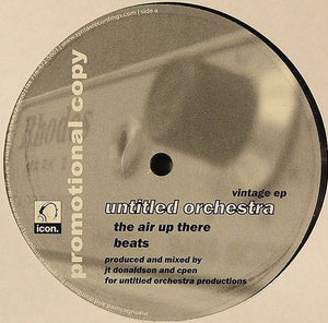 Untitled Orchestra - Vintage EP - VG+ 12" Single USA 2005 - House