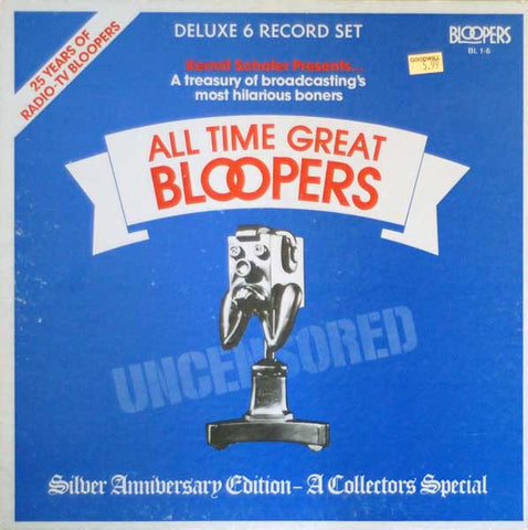 Kermit Schafer ‎- All Time Great Bloopers - Silver Anniversary Edition - Volume 1-6 - Mint- 6 LP Box Set USA - Comedy / Spoken Word