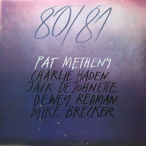 Pat Metheny, Charlie Haden, Jack DeJohnette, Dewey Redman, Mike Brecker ‎– 80/81 - Mint- 2 Lp Record 1980 ECM USA Vinyl - Jazz / Fusion