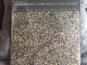 Various ‎– English Romantic Poetry - VG+ Mono LP 1962 Folkways USA - Poetry/Spoken Word