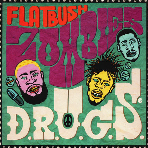 Flatbush Zombies - D.R.U.G.S. (2012) - New 2 LP Record 2021 Self Released Europe Purple Vinyl - Hip Hop