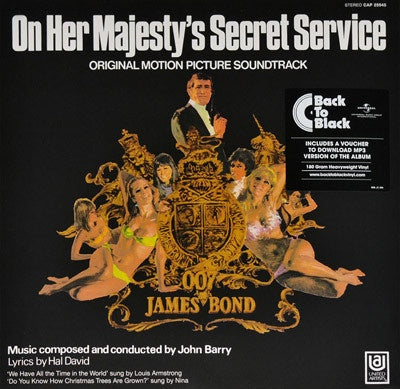 John Barry ‎– On Her Majesty's Secret Service - New LP Record 2015 Capitol Europe 180 gram Vinyl Reissue - 60s Soundtrack / Easy Listening / James Bond