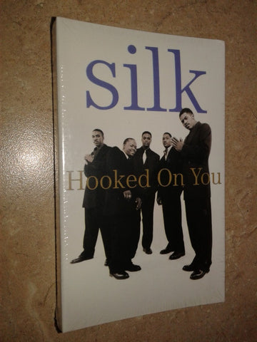 Silk ‎– Hooked On You - Used Cassette Single 1995 Elektra - RnB/Swing
