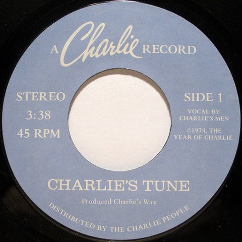Charlie's Men ‎– Charlie's Tune - VG+ 45rpm 1974 USA Charlie Records - Theme / Soundtrack