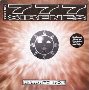 777 - Sirenes - VG+ 12" Single 1995 Astralwerks USA - Techno