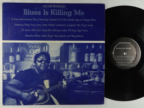 Various ‎– Blues Is Killing Me - VG+ Lp Record 1978 Juke Joint UK Import Vinyl - Chicago Blues - Shuga Records