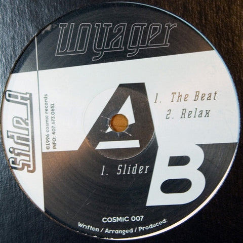Voyager ‎– The Beat / Relax VG+ 12" Single 1996 Cosmic Records USA - Breaks / Prog House