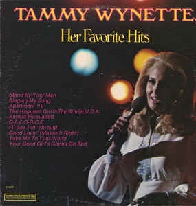 Tammy Wynette ‎- Her Favorite Hits - Mint- Stereo 1977 USA - Folk / Country