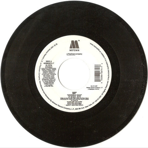 98°* ‎– Invisible Man - Mint- 45rpm 1997 USA Motown - Pop