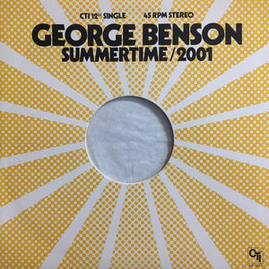 George Benson ‎– Summertime/2001 / Theme From Good King Bad - VG+ 12" Single 1976 USA - Jazz / Jazz-Funk