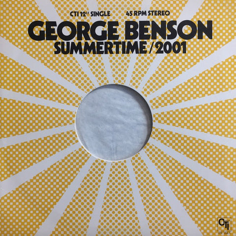 George Benson ‎– Summertime/2001 / Theme From Good King Bad - VG+ 12" Single 1976 USA - Jazz / Jazz-Funk