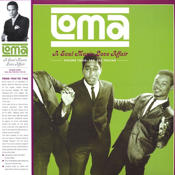 Various ‎– Loma: A Soul Music Love Affair Volume 3: Sad, Sad Feeling 1964-1968 - New Lp Record 2016 Future Days USA Vinyl - Soul / Funk - Shuga Records