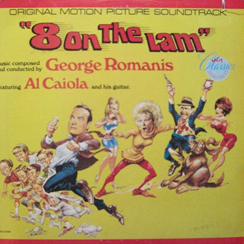 George Romanis ‎– 8 On The Lam (1967) (Original Motion Picture) - New Lp Record 1980s MCA USA Vinyl - Soundtrack