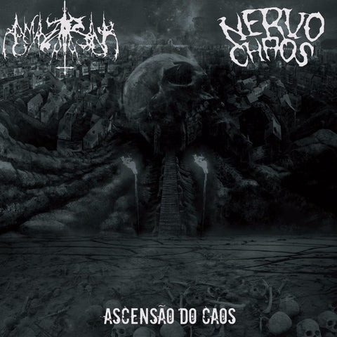 Amazarak / Nervochaos - Ascensao Do Caos Split 10" - New Vinyl Record 2017 Greyhaze - Death / Black Metal