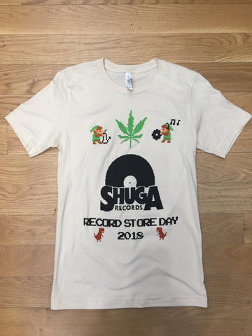 Shuga Records 2018 NEW 8-Bit Zelda Link Record Store Day Limited Edtion T-Shirt