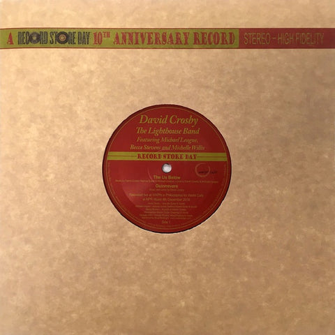 David Crosby & The Lighthouse Band ‎– The David Crosby And The Lighthouse Band Record Store Day 10th Anniversary Record - New Vinyl 10" USA 2017 Record Store Day RSD Edition - Rock