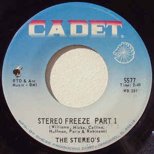 The Stereo's- Stereo Freeze- VG- 7" SIngle 45RPM- 1967 Cadet Records USA- Funk/Soul