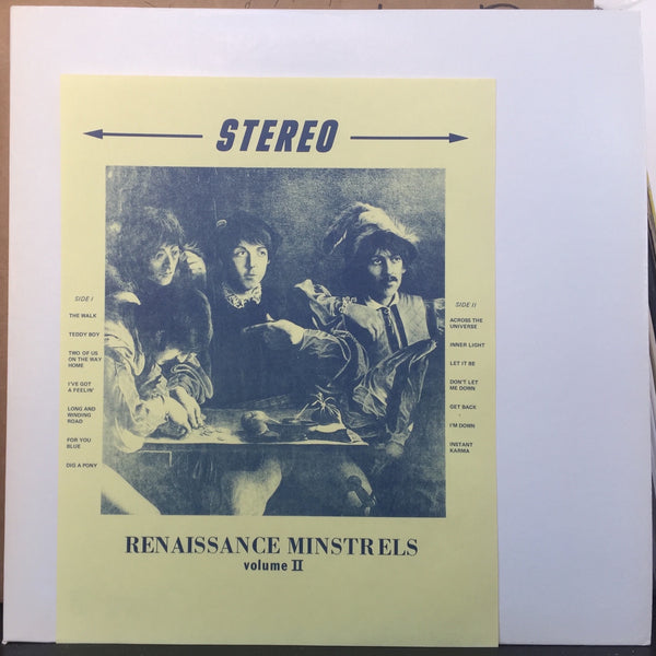 The Beatles ‎– Renaissance Ministrels Vol. II - VG+ 1976 Stereo German Import - Rock - Shuga Records