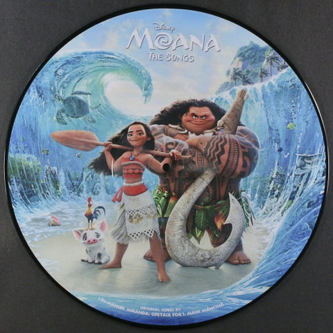 Lin-Manuel Miranda, Opetaia Foa'i and Mark Mancina ‎– Moana The Songs - New LP Record 2017 Walt Disney USA Picture Disc Vinyl - Soundtrack