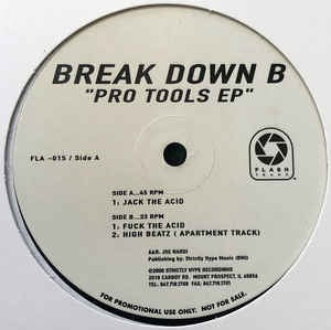Breakdown B ‎– Pro Tools EP - VG+ 12" Single Promo 2000 Flash Traxx USA - Trance